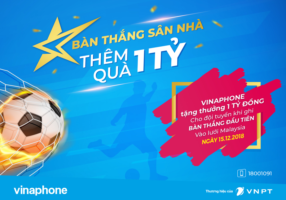 VinaPhone “tăng nhiệt” cho trận Chung kết lượt về AFF Cup 2018