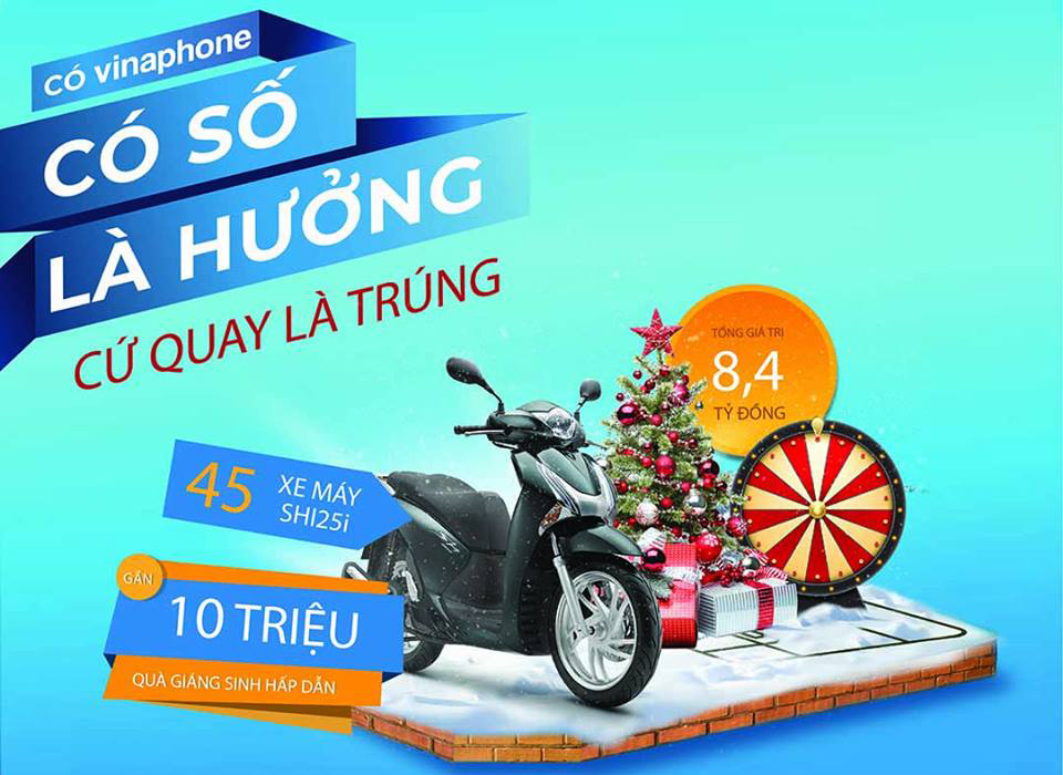 Khuyến mãi VinaPhone: Cứ nạp thẻ là trúng thưởng