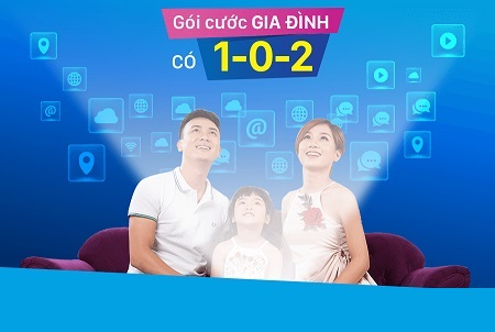 VinaPhone tăng data 4G cho các gói Gia đình GD0, GD2, GD3, GD4