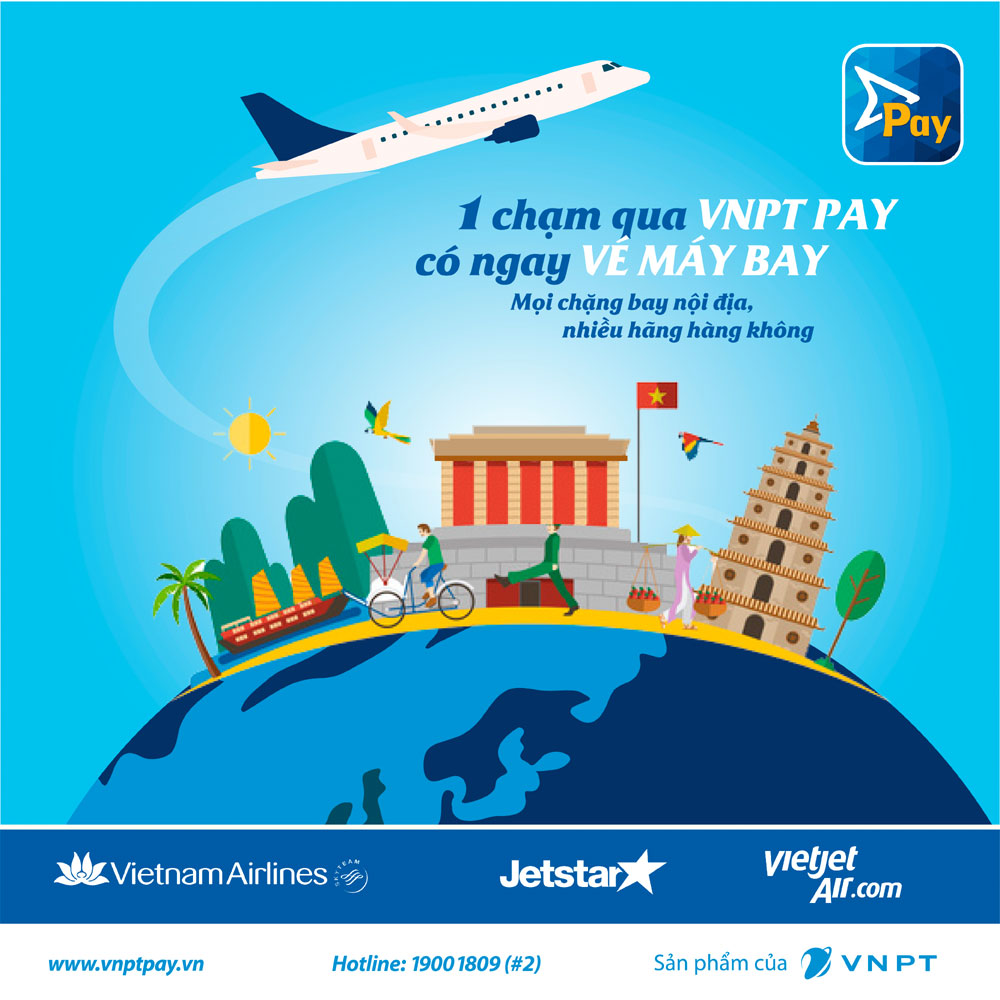 MUA VÉ MÁY BAY QUA CỔNG THANH TOÁN VNPT PAY