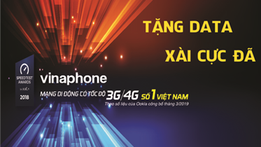 CHƯƠNG TRÌNH CHĂM SÓC KHÁCH HÀNG THÁNG 4/2019:  “TẶNG DATA – XÀI CỰC ĐÃ”