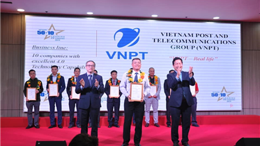 VNPT ĐƯỢC VINH DANH TOP 10 DOANH NGHIỆP CÓ NĂNG LỰC CÔNG NGHỆ 4.0 TIÊU BIỂU TẠI VIỆT NAM NĂM 2019