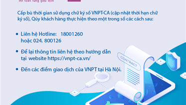 HƯỚNG DẪN CÁCH KÊ KHAI LẠI CHỮ KÝ SỐ TRÊN CÁC HỆ THỐNG