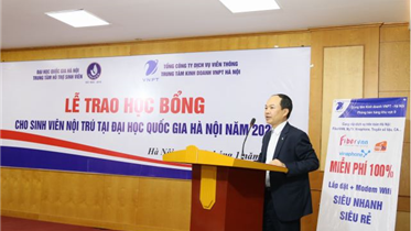 TÀI TRỢ HỌC BỔNG CHO SINH VIÊN ĐẠI HỌC QUỐC GIA HÀ NỘI