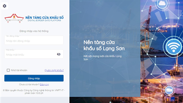 VNPT CUNG CẤP NỀN TẢNG CỬA KHẨU SỐ TẠI LẠNG SƠN