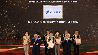 VNPT VÀ VINAPHONE LỌT TOP 50 DOANH NGHIỆP XUẤT SẮC NHẤT VIỆT NAM 5 NĂM LIỀN