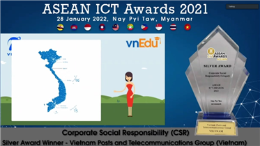 VNPT PT BIOID VÀ VNEDU ĐẠT GIẢI BẠC TẠI ASEAN ICT AWARDS 2021