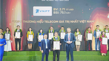 TẬP ĐOÀN VNPT ĐƯỢC VINH DANH TOP 4 THƯƠNG HIỆU TELECOM GIÁ TRỊ NHẤT ĐÔNG NAM Á